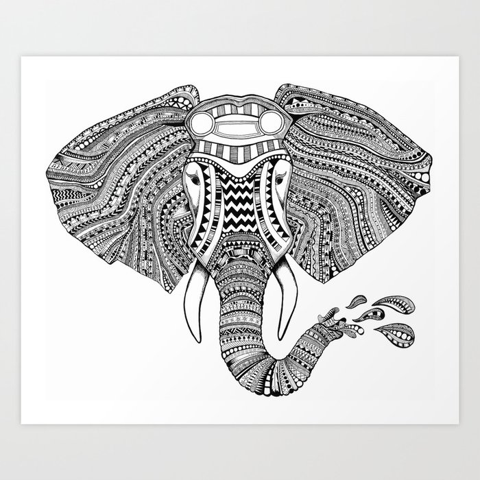 Elephant Art Print