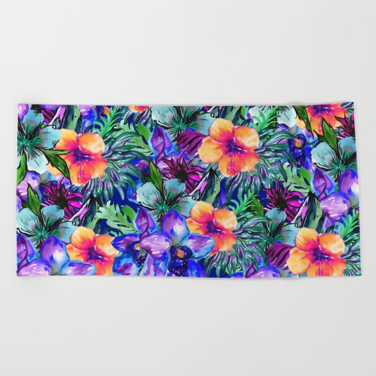 My Tropical Garden 9 Beach Towel
