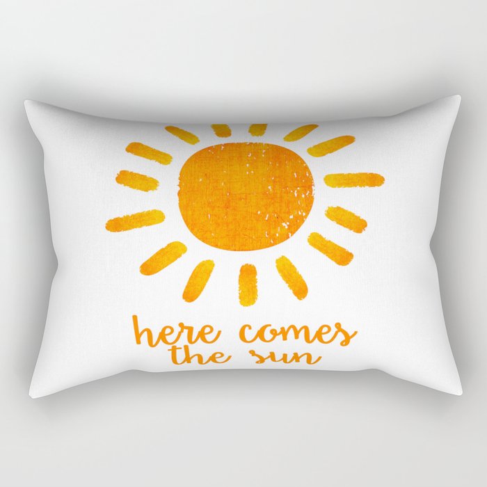 Here Comes the Sun Rectangular Pillow