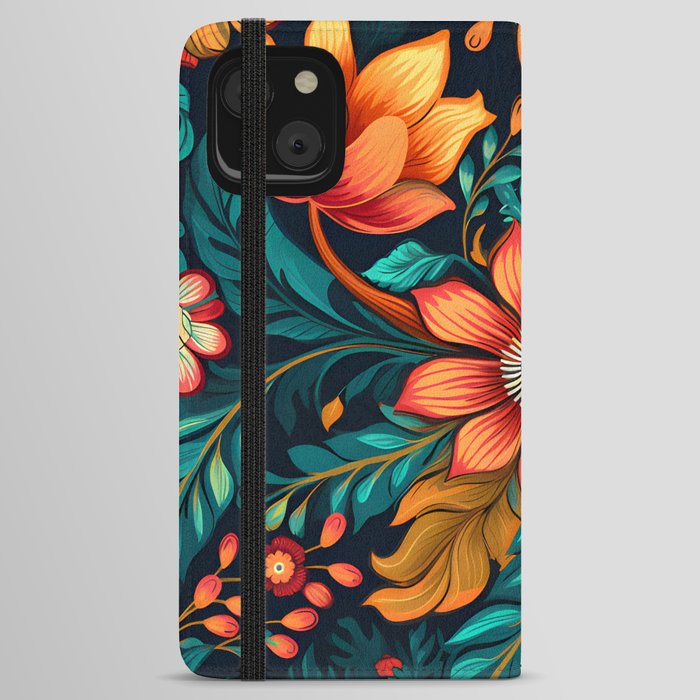 Boho Chic Floral Interior Design - Bring Nature's Beauty Indoors iPhone Wallet Case