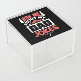 Ask Me About My Dad Jokes Acrylic Box