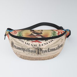 1863 Emancipation Proclamation by President Abraham Lincoln Fanny Pack