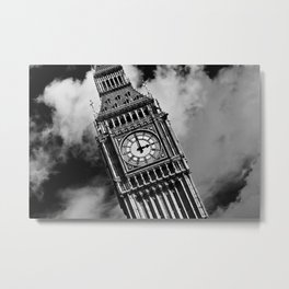 Big Ben | London, England | Black and White | Fine Art Travel Photography Metal Print