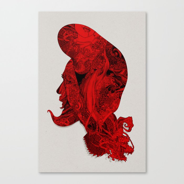 RED DRAGON Canvas Print