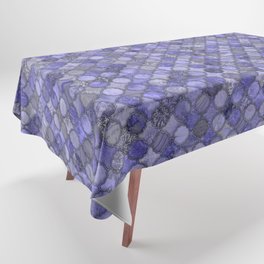 Very Peri Shabby Chic Moroccan Tiles Faded Bohemian Luxury From The Sultans Palace In Periwinkle Tablecloth