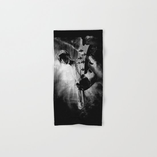 The GUITAR GOD - black version Hand & Bath Towel