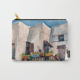 Herbs and blossom on Rhodian balcony Carry-All Pouch