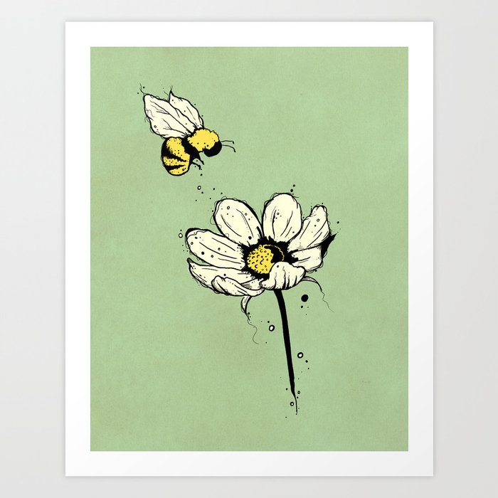 Little Bee Art Print