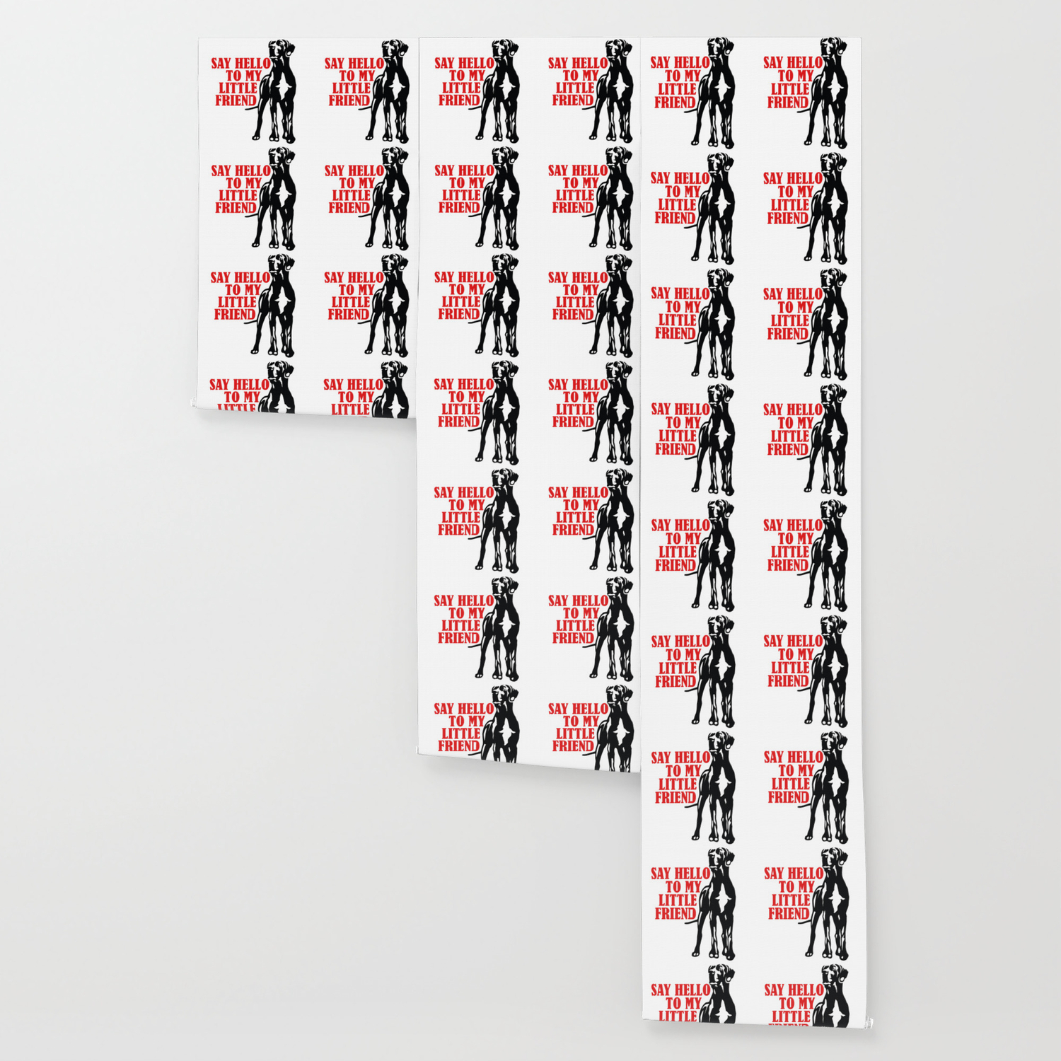 Say Hello To My Little Great Dane Friend Wallpaper By Doggenhaus