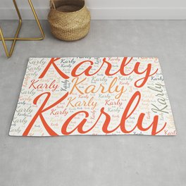 Karly Rug | Vidddiepublyshd, Horizontalspain, Colorsfirstname, Graphicdesign, Birthdaypopular, Wordcloudpositive, Womanbabygirl, Femalekarly 