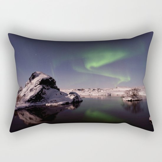 Northern Lights XVV Rectangular Pillow