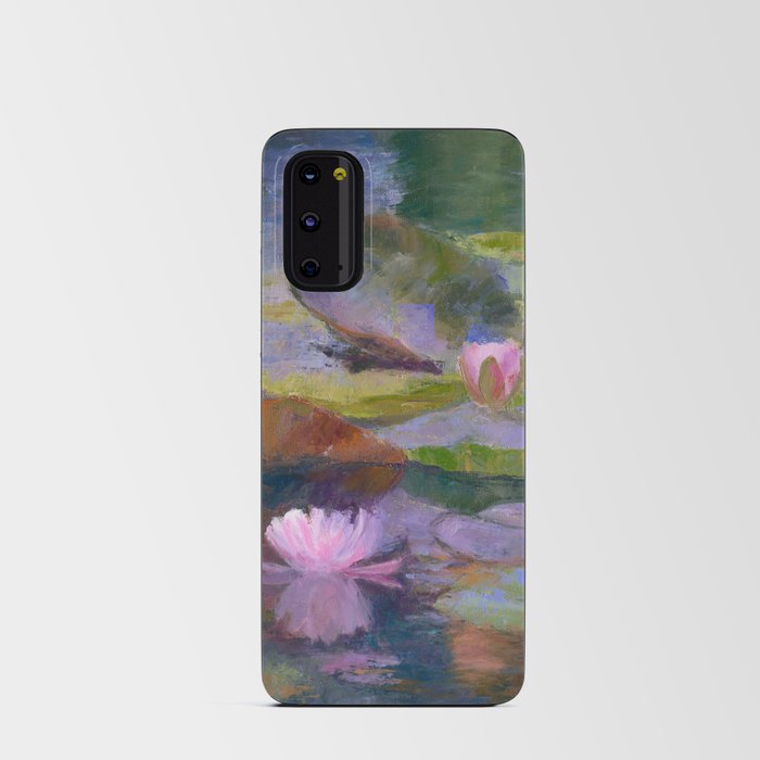 Pink Water Lily Reflection Android Card Case
