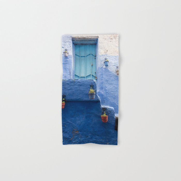 Doors - Chefchaouen IV, The Blue City - Morocco Hand & Bath Towel