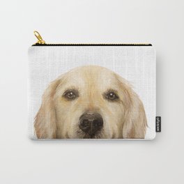 Golden retriever Dog illustration original painting print Carry-All Pouch