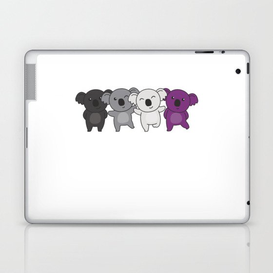 Asexual Flag Pride Lgbtq Cute Koala Laptop & iPad Skin