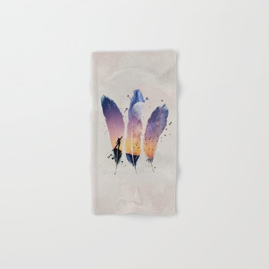 FEATHERS / MOON BALLOON Hand & Bath Towel