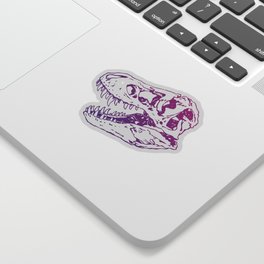 Geo-rex Vortex | Magenta & Purple Ombré Sticker