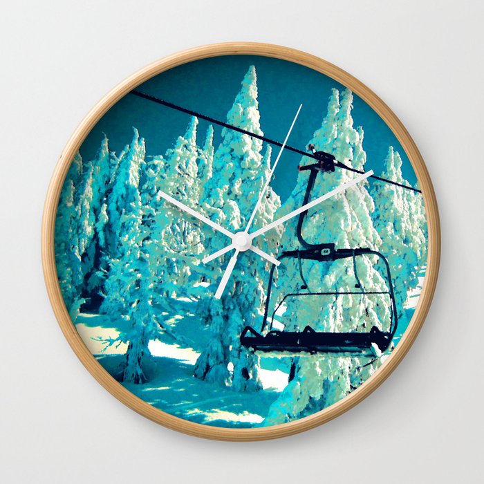 Northwest Chair Mt. Bachelor Wall Clock