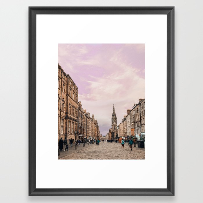 High Street, Edinburgh, Scotland Framed Art Print