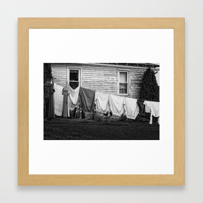 Amish Laundry Framed Art Print By Woodnimages Society6