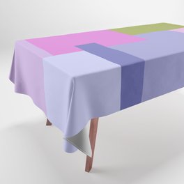 Geometric Color Block - periwinkle Tablecloth