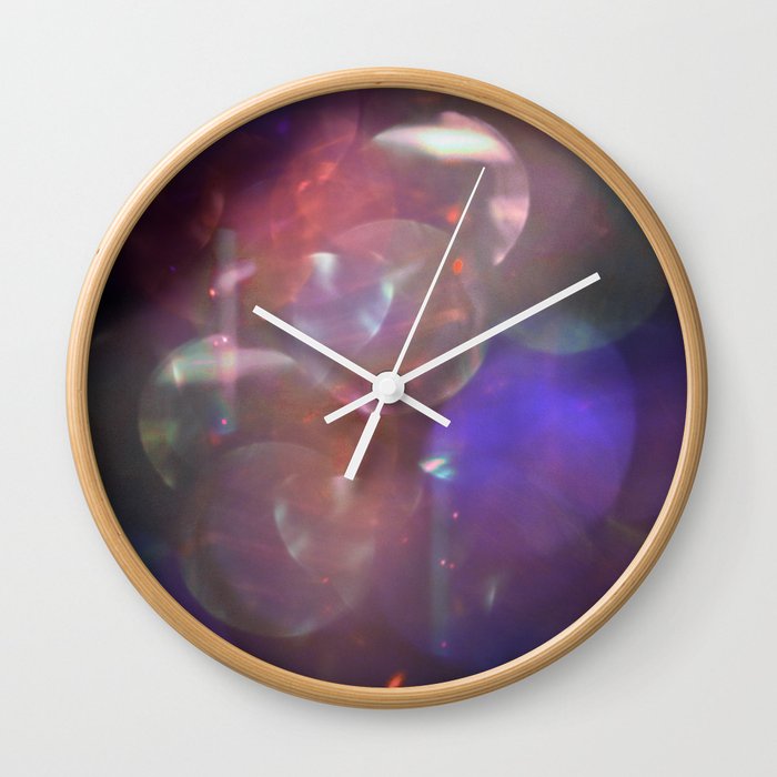 Purple Glow Wall Clock