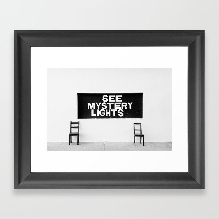 Marfa Mystery Lights Framed Art Print