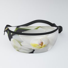 White Orchids Flowers Fanny Pack