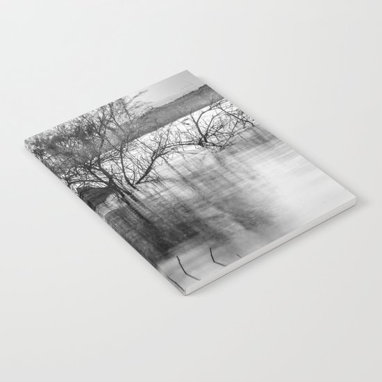 "Peace at the lake". Dream sunset. Monochrome Notebook