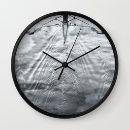 Rowing on a River of Clouds Wall Clock