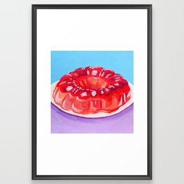 Strawberry Jello Framed Art Print