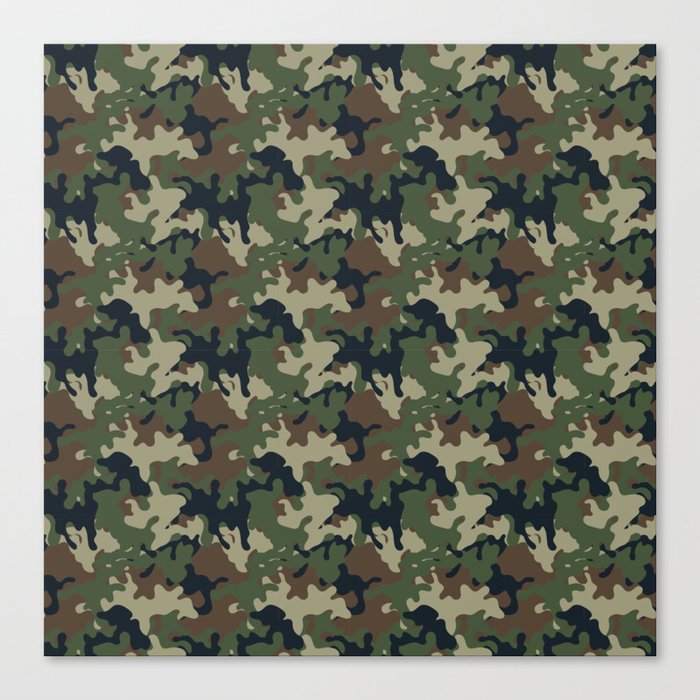 Army camouflage Pattern  Canvas Print
