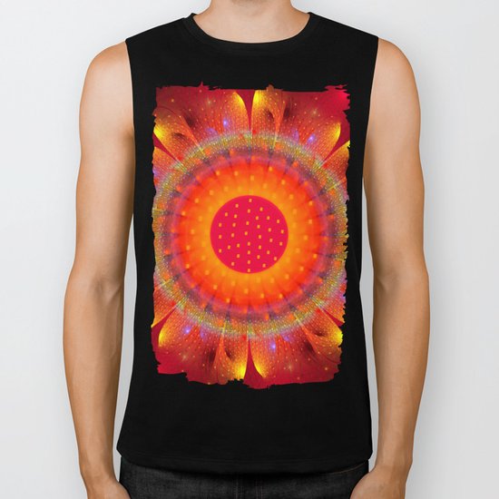 Magical Summer Flower Biker Tank
