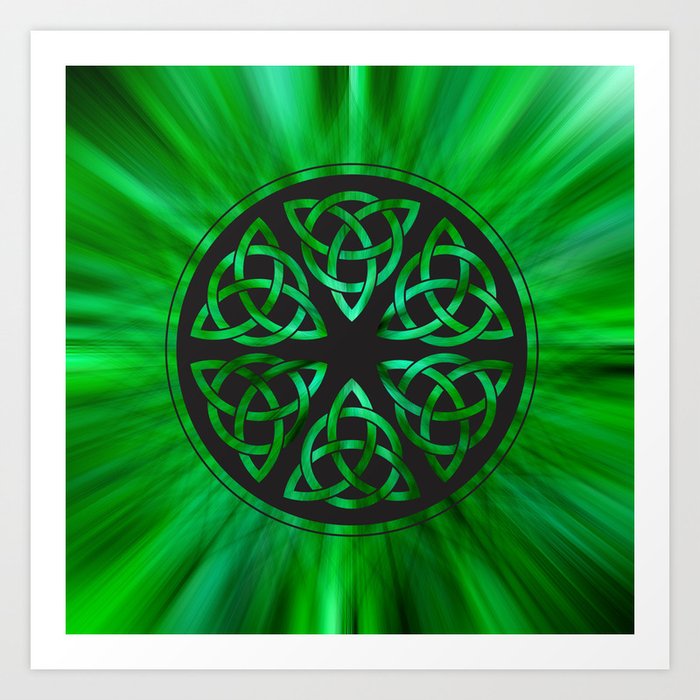 Celtic Knot Star Flower Art Print By Artistpride Society6