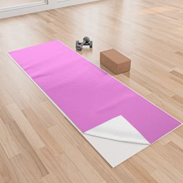 Pretty Fuchsia Pink Solid Color Yoga Towel