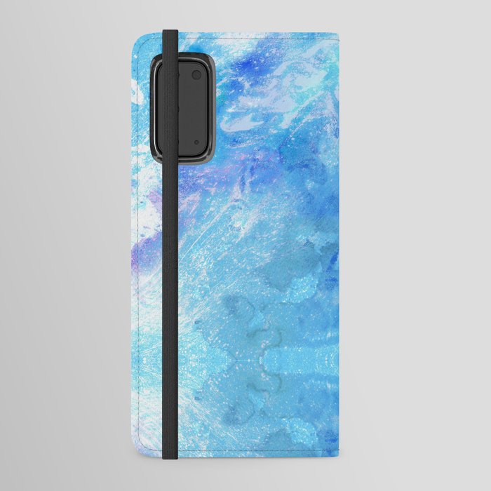 Caribbean Delight - Turquoise Indigo Navy Ocean Watercolors Android Wallet Case