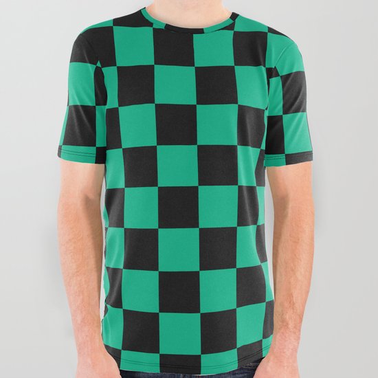 Tanjiro Pattern All Over Graphic Tee by rafaelbranco | Society6