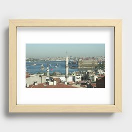 Istanbul View Recessed Framed Print