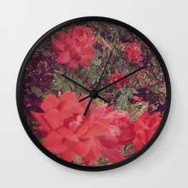 Vintage Rose Garden Wall Clock
