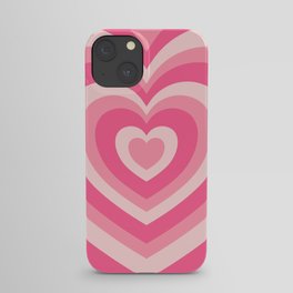 Hypnotic Pink Hearts iPhone Case