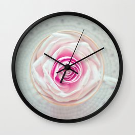 A Cup Of Rose Wall Clock