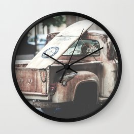 Old Rusty Truck Wall Clock