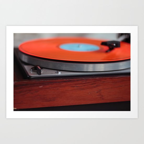 Vintage Turntable Art Print