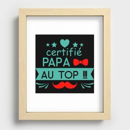 Certified Top Dad Recessed Framed Print