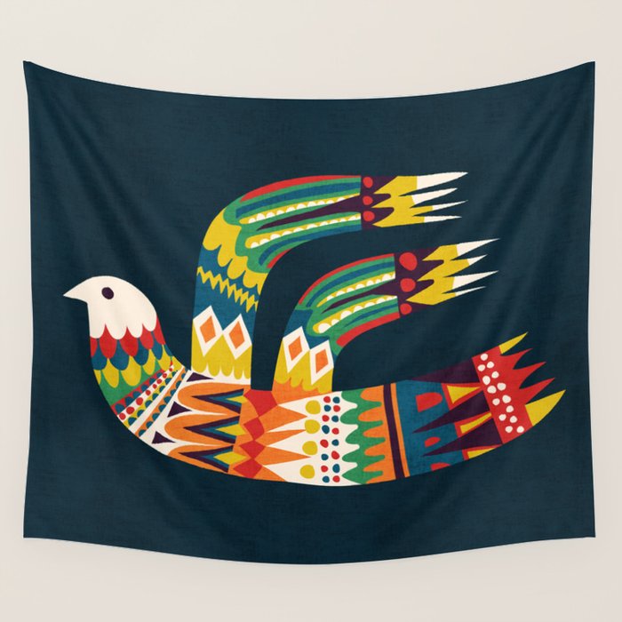 Native Bird Wall Tapestry by Society6