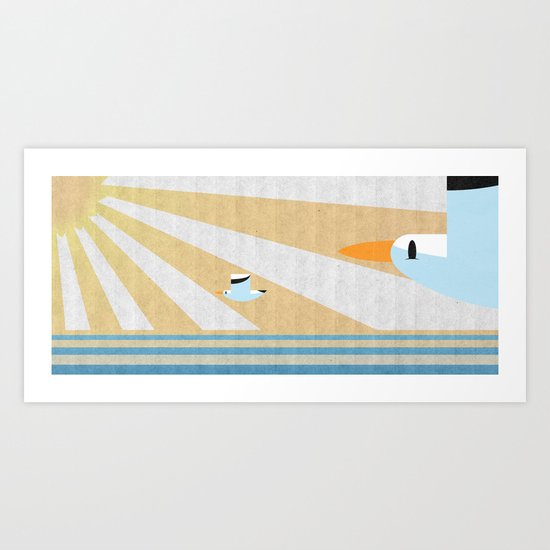 SEAGULLS Art Print