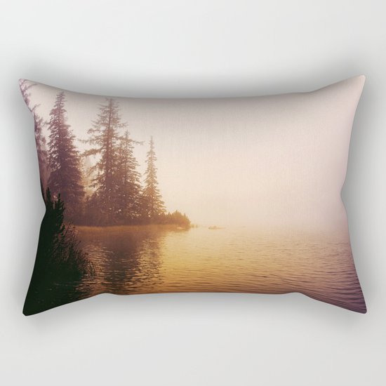 Sunset at Lake Rectangular Pillow
