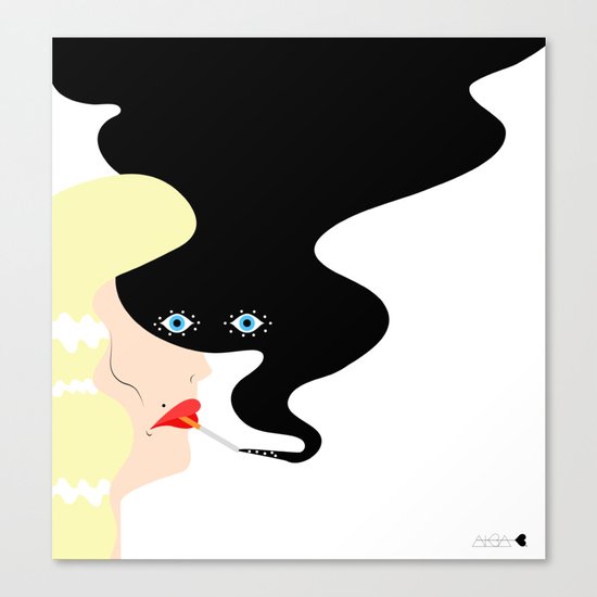 dark smoke Canvas Print