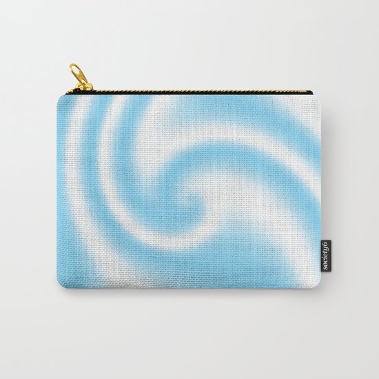 Blue Raspberry Ribbon Candy Fractal Carry-All Pouch