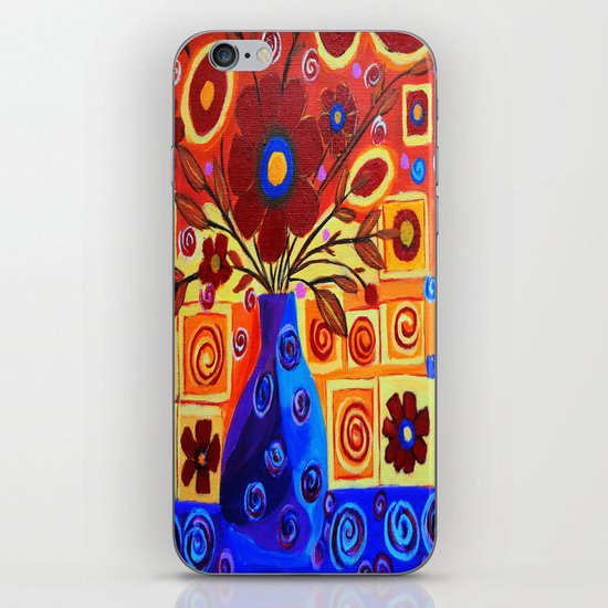 Flowers in vase iPhone & iPod Skin